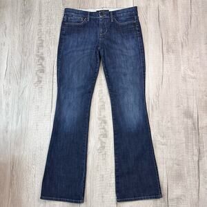 Joe's Rocker Straight Wide Leg Jeans WMNS 31 Mid Rise Med Wash 94TP5379 Blue